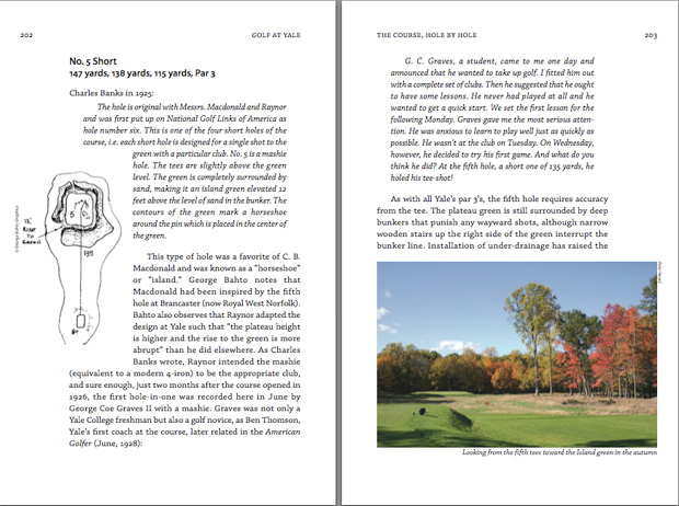 spread, pp. 202-203, from Golf at Yale